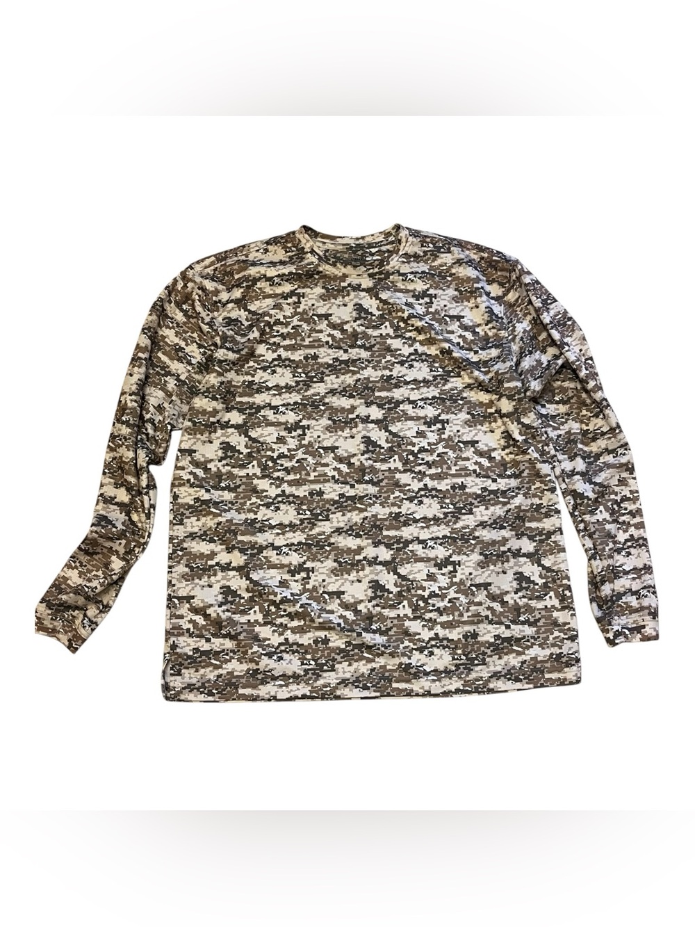 Reel Legends Men's Long Sleeve Digital Camo Tee - Brown & Gray